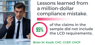 Lesson learned healthcare compliance mistake